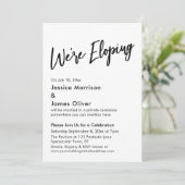 Invitation Nous Fuyons Typographie, Écriture Manuscrite Minim (Debout devant)