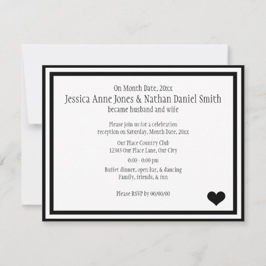 Invitation Nous L'Avons Fait (Dos)