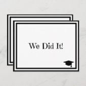 Invitation Nous L'Avons Fait Diplôme (Devant / Derrière)