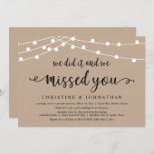 Invitation Nous l'avons fait et vous nous avons manqué, Maria (Devant / Derrière)