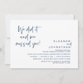 Invitation Nous l'avons fait, nous vous avons manqué, Mariage (Devant)