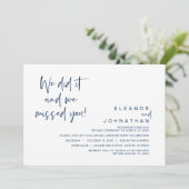 Invitation Nous l'avons fait, nous vous avons manqué, Mariage (Debout devant)