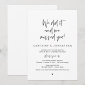 Invitation Nous l'avons fait, vous manquiez, Noir, Fugue de m (Devant / Derrière)