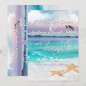 Invitation Nous le faisons - BEAU LEVER TROPICAL DE L'OCÉAN (Devant / Derrière)