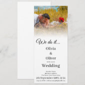 Invitation Nous le faisons - Couple s'embrassant dans une pra (Devant / Derrière)