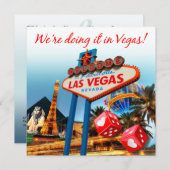 Invitation Nous le faisons dans le mariage de Vegas (Devant / Derrière)