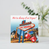 Invitation Nous le faisons dans le mariage de Vegas (Debout devant)