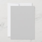 Invitation Nous Le Faisons, Prenez Deux : Mariage différé gri (Dos)