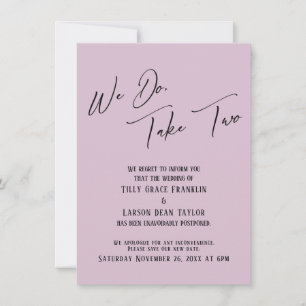 Invitation Nous Le Faisons, Prenez Deux : Mariage retardé Mau