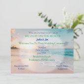 Invitation Nous Le Faisons Sur La Plage (Debout devant)