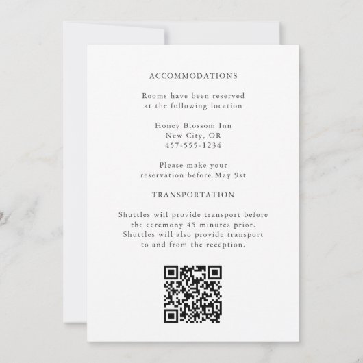 Invitation Nous Le Faisons Toujours ! Un Mariage de renouveau (Dos)