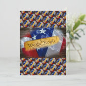 Invitation Nous Le Peuple Drapeau Américain (Debout devant)