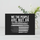 Invitation Nous Le Peuple Ne Va Pas Bien Drapeau Américain Re (Debout devant)