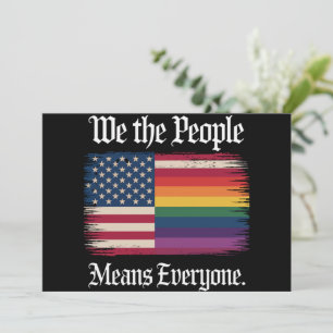Invitation Nous Le Peuple Signifie Tout Le Monde Usa Lgbt Éga