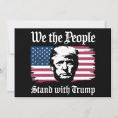 Invitation Nous, Le Peuple, Sommes Avec Le Soutien De Donald (Devant)
