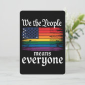 Invitation Nous le peuple veut dire tout le monde USA Drapeau (Debout devant)
