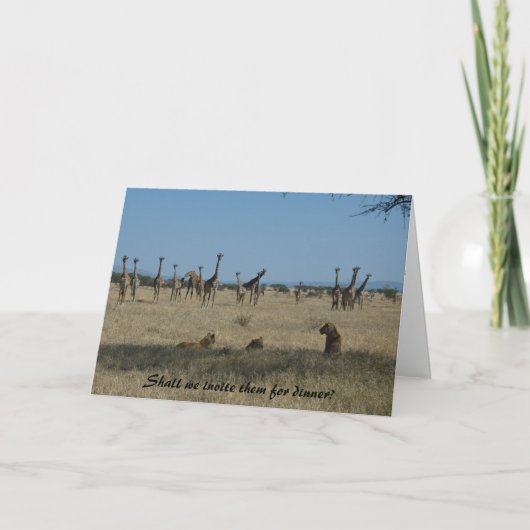 Invitation Nous les inviterons pour le dîner (Devant)