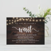 Invitation Nous n'avons pas pu attendre, Fête de Mariage Inti (Debout devant)