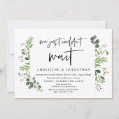 Invitation Nous n'avons pas pu attendre, Mariage en fuite (Devant)