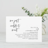 Invitation Nous n'avons pas pu attendre, Mariage Fuite en Épo (Debout devant)