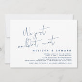 Invitation Nous n'avons pas pu attendre, Mariage Moderne : Fu (Devant)