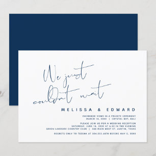 Invitation Nous n'avons pas pu attendre, Mariage Moderne : Fu