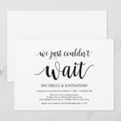 Invitation Nous n'avons tout simplement pas pu attendre, Fair (Devant / Derrière)