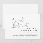 Invitation Nous n'avons tout simplement pas pu attendre, Mari (Devant / Derrière)