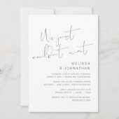 Invitation Nous n'avons tout simplement pas pu attendre, Mari (Devant)