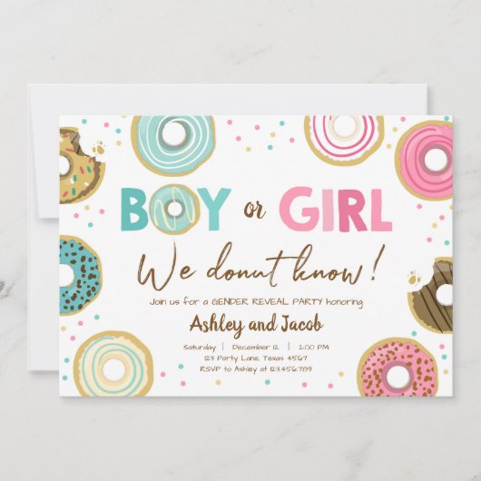 Invitation Nous ne connaissons pas le code de la Fête des fem (Devant)