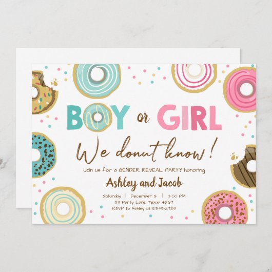 Invitation Nous ne connaissons pas le code de la Fête des fem (Devant / Derrière)