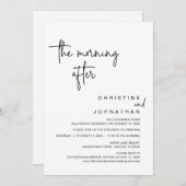 Invitation Nous ne pouvions pas attendre, Mariage Elopement D (Devant / Derrière)