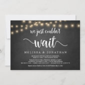 Invitation Nous ne pouvions pas attendre, Mariage Elopement I (Devant)