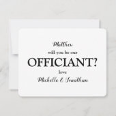 Invitation Nous ne pouvons pas dire oui sans vous | Vous mari (Dos)