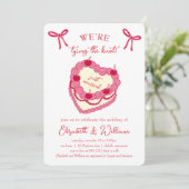 Invitation Nous nouons le Mariage de cerisier Knot Coquette (Debout devant)