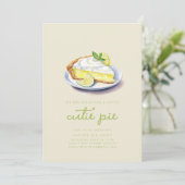 Invitation Nous nous attendons à une tarte à la croûte (Debout devant)