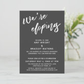 Invitation Nous nous enfuyons ensemble Simple Écriture manusc (Debout devant)
