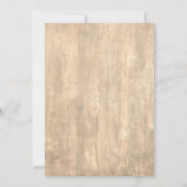 Invitation Nous nous enfuyons Typographie de l'écriture manus (Dos)