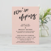 Invitation Nous nous enfuyons Typographie d'écriture manuscri (Debout devant)