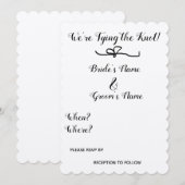 Invitation Nous nous marions ! (Devant / Derrière)