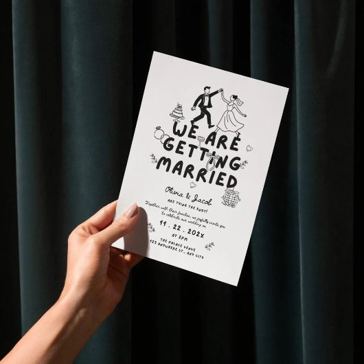 Invitation Nous nous marions – Jour de Henna de Bashir 