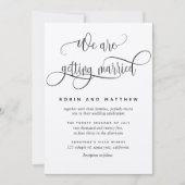 Invitation Nous Nous Marions Kraft Rustic Modern Mariage (Devant)