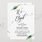 Invitation Nous nous sommes enfuis avec un script élaboré et (Devant / Derrière)