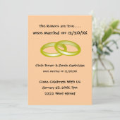 Invitation Nous nous sommes enfuis ! carton d'invitation à la (Debout devant)