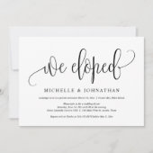 Invitation Nous nous sommes enfuis, Célébration de fête de ma (Devant)