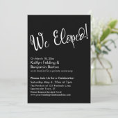 Invitation Nous nous sommes enfuis ! Célébration moderne de m (Debout devant)