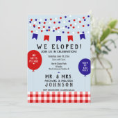 Invitation Nous nous sommes enfuis ! Fête de pique-nique Barb (Debout devant)