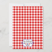 Invitation Nous nous sommes enfuis ! Fête de pique-nique Barb (Dos)