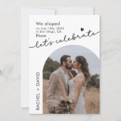 Invitation Nous nous sommes enfuis, maintenant célébrons 2 Ph (Devant)