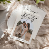 Invitation Nous nous sommes enfuis Mariage Réception de maria